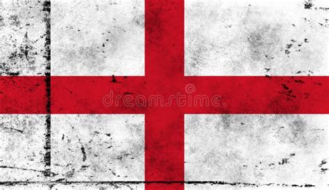 Flag of England. Patriotic Old Grunge Vintage Background Stock ...