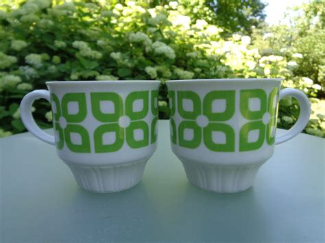 Seltmann Weiden K. Bavaria Coffee Cups made in W. Germany; Pair of Vintage Porcelain Cups; 150ml ...