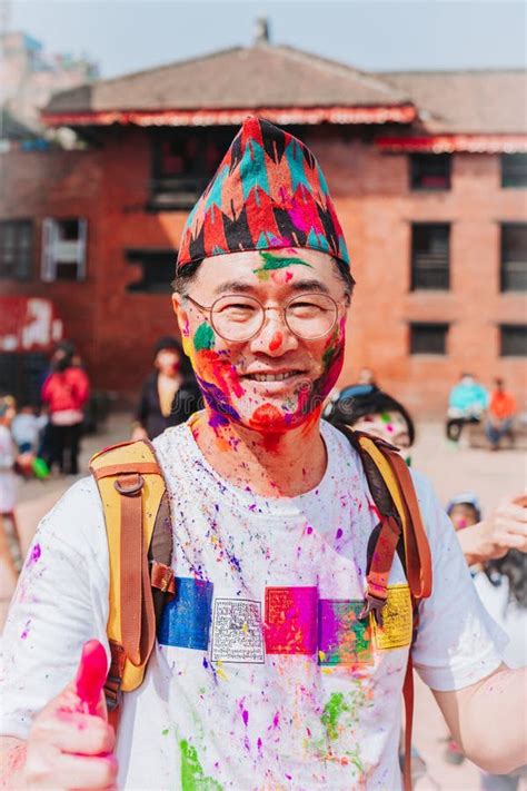 Holi Festival ! Happy Holi Celebration in Nepal Editorial Photography ...