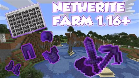 Minecraft 1.16 Newer Netherite Farm Unlimited Netherite - YouTube