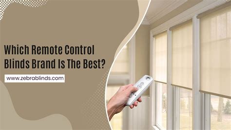 Which Remote Control Blinds Brand Is The Best? | Remote control, Blinds, Motorized solar shades