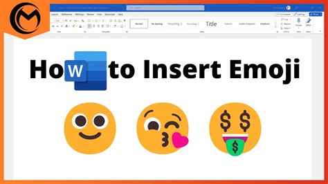 How to Insert Emojis into Microsoft Word document - YouTube