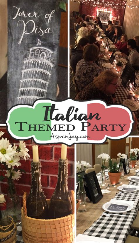 Italian Themed Dinner Party – Relief Society Birthday - Aspen Jay