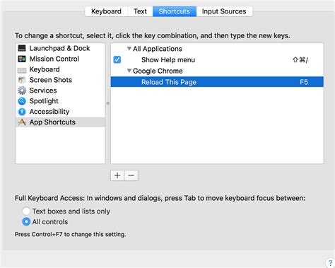 osx lion - How can I assign the F5 key to be refresh in Chrome on Mac OS X? - Super User