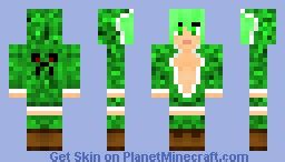 Creeper Lady / Creeper Girl Minecraft Skin