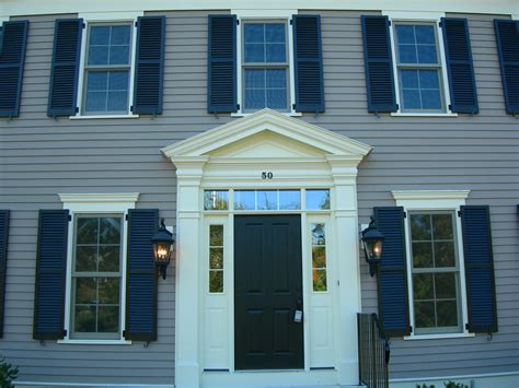 Crown molding on top of window w/ shutters ideas | Window trim exterior, Windows exterior, Black ...