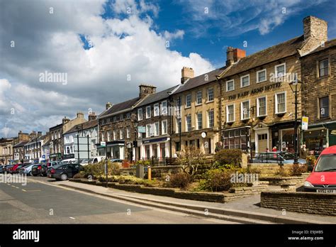 UK, County Durham, Barnard Castle, Market Place Stock Photo - Alamy