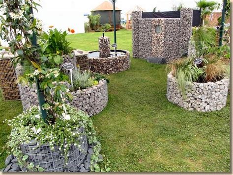 Gabion baskets – creative ideas for the garden landscape design