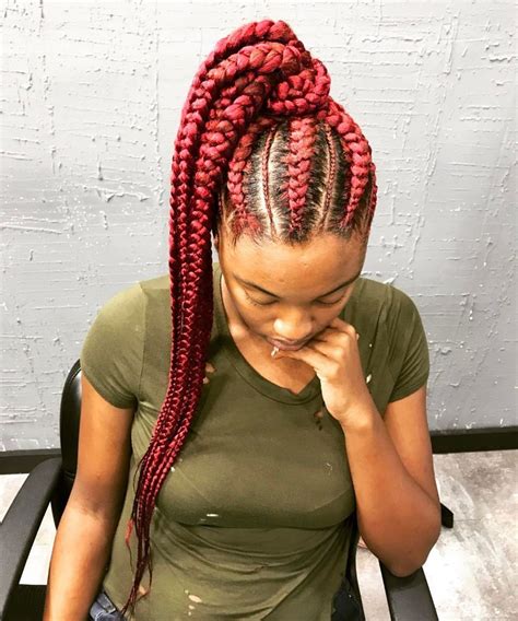 25 Jumbo Feed-In Braid Looks To Try | ThriveNaija