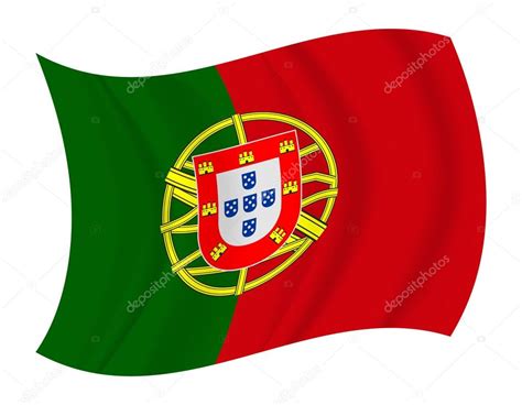 Bandeira portugal acenando vetor — Vetor de Stock © noche0 #66603691