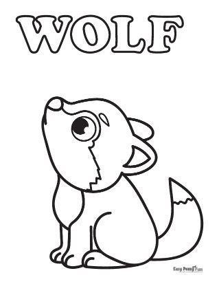 Wolf Coloring Pages – 30 Printable Sheets - Easy Peasy and Fun