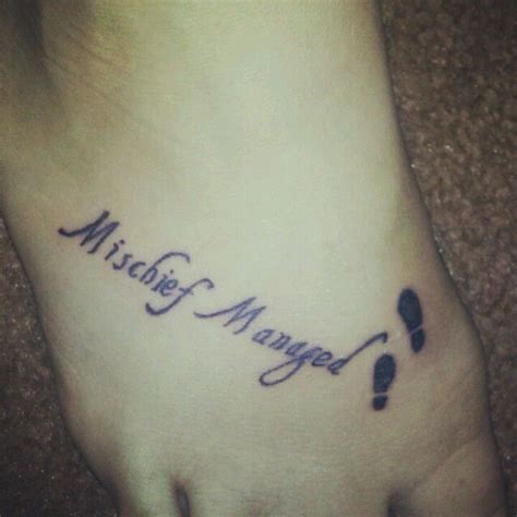 Mischief Managed tattoo!!! Love it! | Beauty | Pinterest