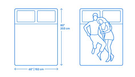 Queen Bed Dimensions Drawings, 54% OFF