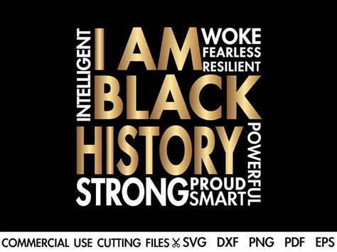 I Am Black History SVG Black History Month Svg Black Lives - Etsy