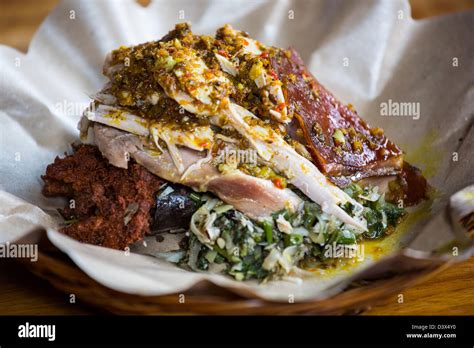 Babi Guling at the Famous Bu Oka Restaurant, Ubud, Bali Stock Photo, Royalty Free Image ...