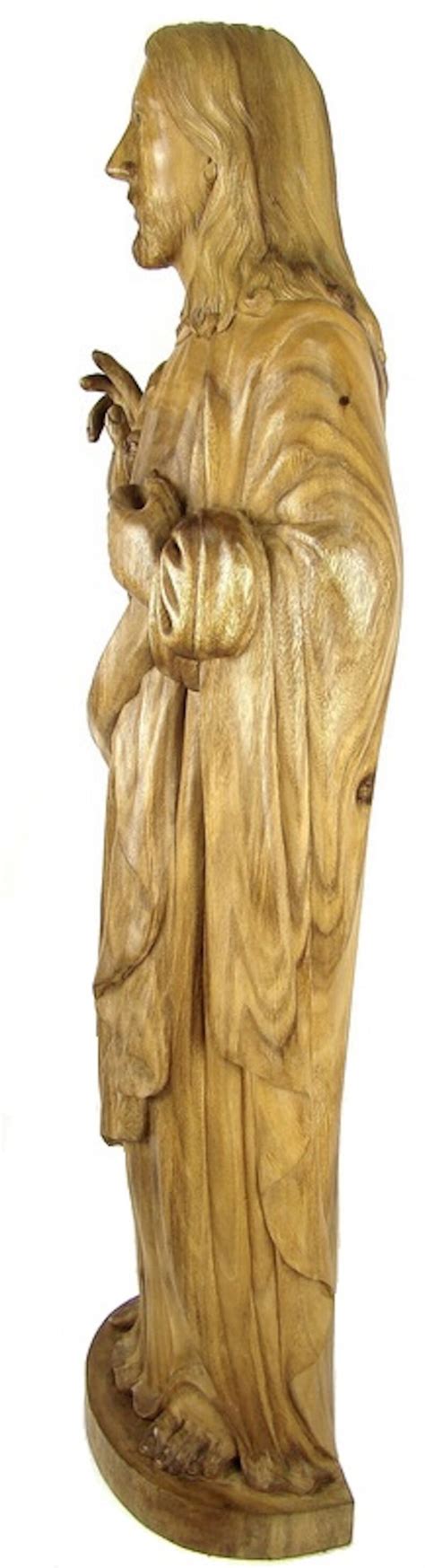 Large Jesus Christ Wood Sculpture Figure - Etsy