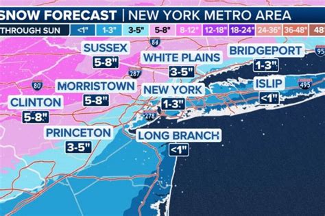 Dramatic weather maps shows when NYC and Tri-State will be hit by brutal snow and storms