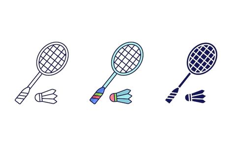 Premium Vector | Badminton vector icon