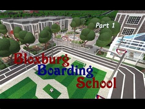 Roblox | Bloxburg Boarding School (part 1/2) | Speed Build | 1.3m ...