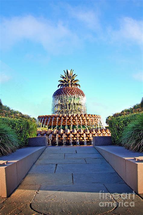 Waterfront Park Pineapple Fountain Photograph by Dana Klein