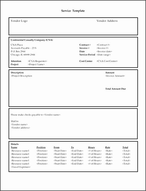 7 Vendor Invoice Template - SampleTemplatess - SampleTemplatess