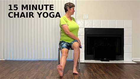 15 Minute Chair Yoga - Total Body Full Yoga Class in Minutes, All in a ...