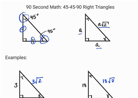 45-45-90 Right Triangles - STEM 911