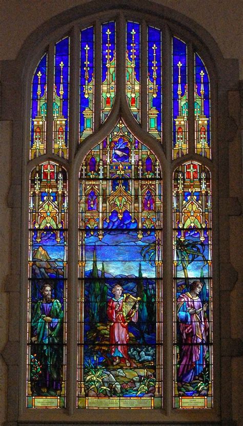 The stained glass windows of First Presbyterian Church | Stained glass ...