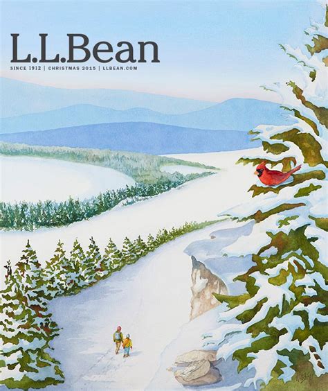 L.L.Bean Christmas 2015 catalog cover by Virginia artist Bobby Wiltshire. To celebrate the ...