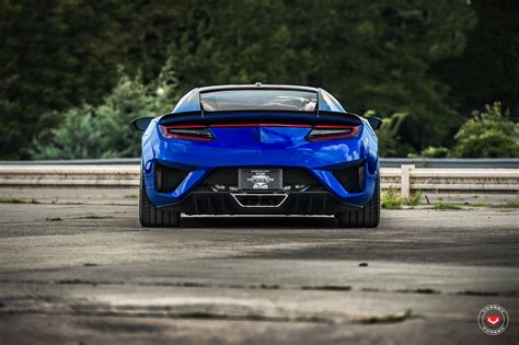 Glossy Blue Acura NSX Benefits from Contrasting Body Accents and Custom ...