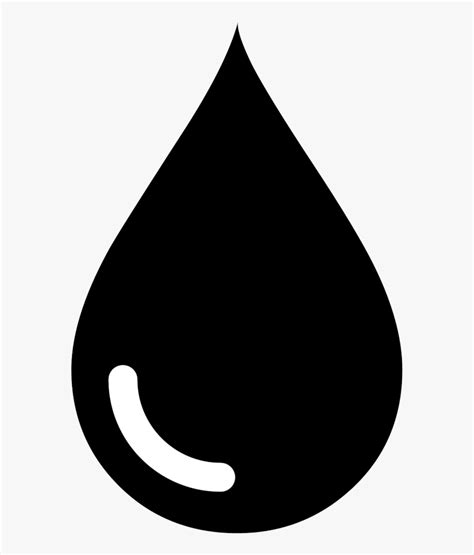 Water Drop Clipart Black And White Transparent Png - Oil Icon ...