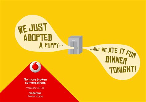 Vodafone Print Advert By Miami Ad School: Broken conversation, 3 | Ads of the World™