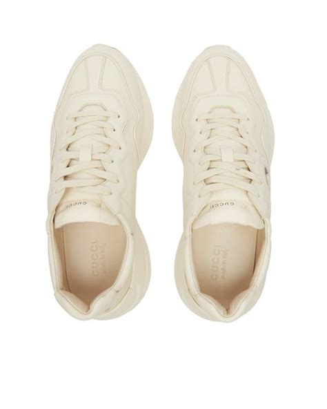 Gucci Rhyton Sneakers in Natural for Men | Lyst