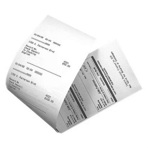 2ST Thermal Paper Receipts at best price in Mumbai by NCR Corporation India Private Limited | ID ...