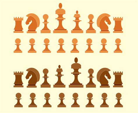 Big Set Chess Figures Vector Vector Art & Graphics | freevector.com