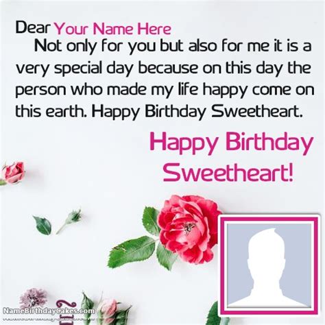 Happy Birthday Wishes For Girlfriend With Name And Photo