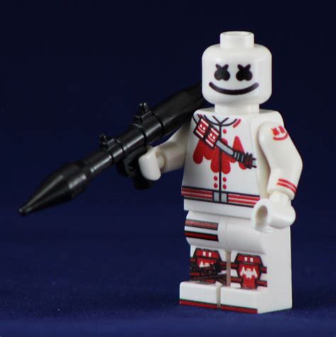 MARSHMELLOW MAN Custom Printed Lego Inspired Fortnite Minifigure | Atlanta Brick Co