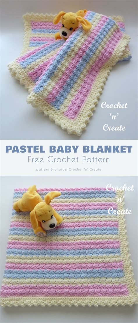 Pastel Baby Blanket Free Crochet Patterns - Your Crochet