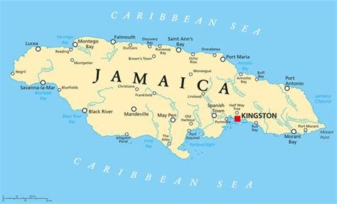 Jamaica Map - Postcard Albania Jamaica Map Card : At its greatest ...