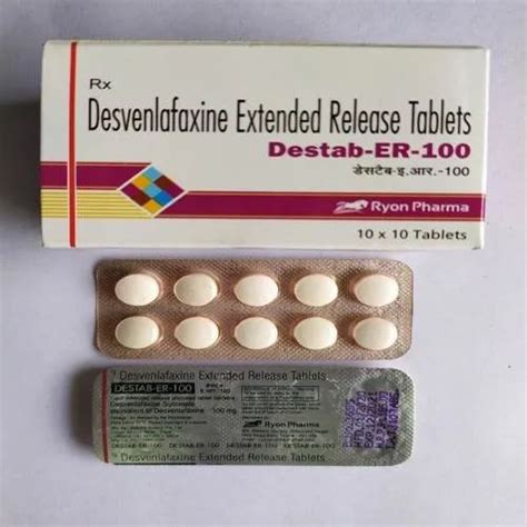 Desvenlafaxine Extended Release Tablet at Rs 250/stripe | Desrina 100 ...