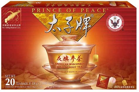 Prince Of Peace American Wisconsin Ginseng Root Tea, 20 Count - Walmart.com - Walmart.com