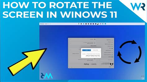 How to rotate the screen in Windows 11 - YouTube