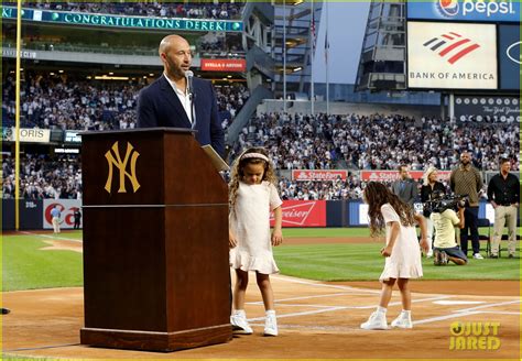 Derek Jeter Joined by Three Daughters at Hall of Fame Speech in New York City!: Photo 4815481 ...