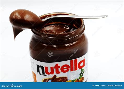 NUTELLA Jar, Hazelnut Spread with Cocoa Produced by Ferrero Editorial Photo - Image of nutrition ...