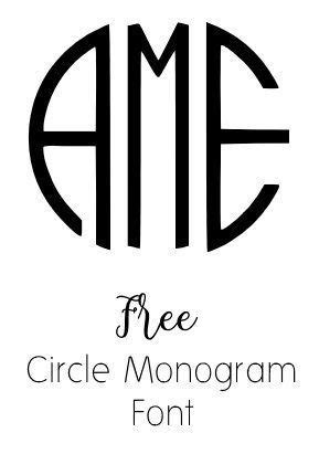 circle monogram font free download many free monogram downloads | Free monogram fonts, Circle ...