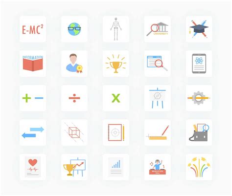 Education Flat Vector Icons S01142209 – Infografolio