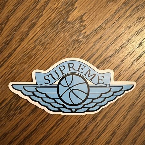 Supreme Michael Jordan Sticker (blue) - Depop