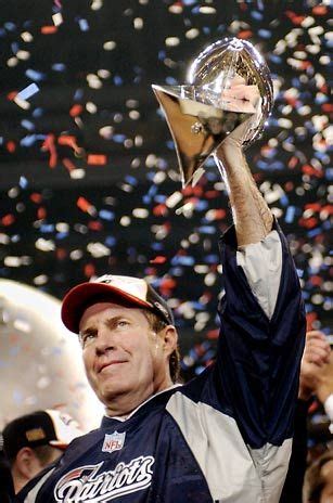 bill belichick with lombardi trophy super bowl xxxviii | Patriots football, New england patriots ...