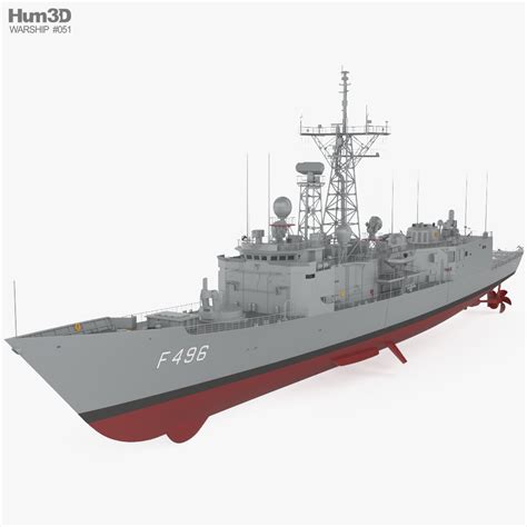 Oliver Hazard Perry-class frigate 3D model - Ship on Hum3D