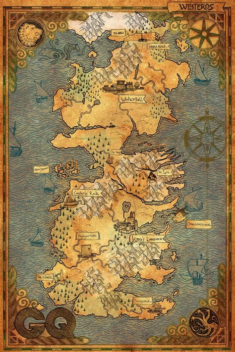 Game Of Thrones Map Wall Art Game Of Thrones Map Wallpapers - The Art ...